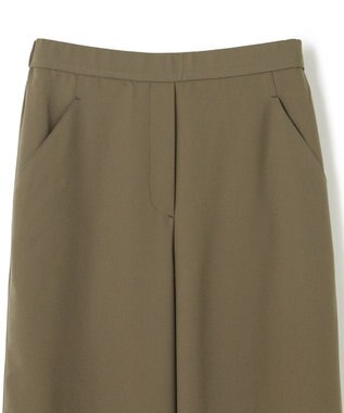 JOSEPH 【洗える】ノーブルサテン　ワイドトラウザーズ Moss