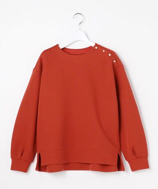 J.PRESS LADIES ダンボールジャージー プルオーバー オレンジ系