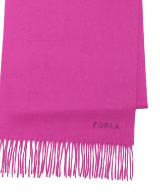 MOONBAT 【洗えるカシミヤ】FURLA カシミヤ100%無地マフラー／幅30cm ローズピンク