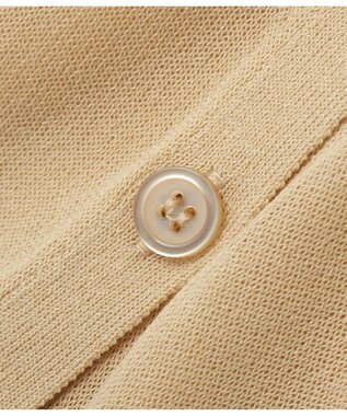 Green Parks 衿付きニットカーディガン Beige