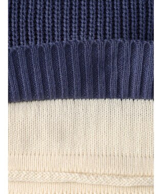 Green Parks ・Ｐｅｔｉｔ　Ｆｌｅｕｒ　レイヤード風ハイショクニット Blue