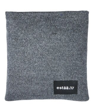 MOONBAT estaa ダウンマフラー 無地／手洗い可／ポケッタブル チャコールグレー