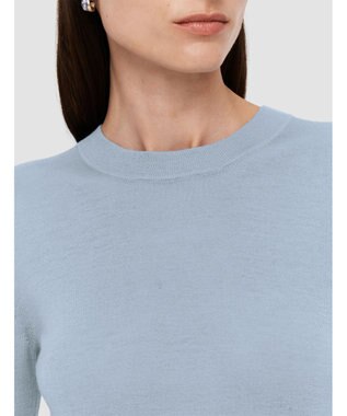 JOSEPH 【洗える】キャッシュエアー　ラウンドネックニット Faded Sky