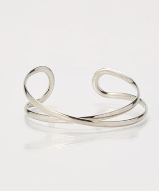 Phoebe 【金属アレルギー対応】ツインカレントカフバングル　シルバー/ニッケルフリー シルバー