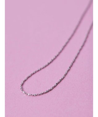 AMERICAN HOLIC ツイストチェーンロングネックレス Silver