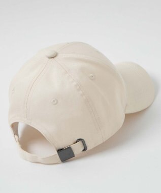 WEGO ロゴ刺繍キャップ オフホワイト