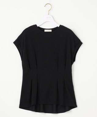 ANY SIS L 【UVケア・接触冷感】汗ジミ防止加工ペプラム カットソー ブラック