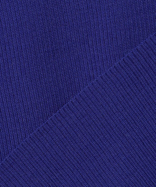 ICB L 【新色追加】エクストラファインメリノリブ タートルネックプルオーバー ロイヤルブルー系