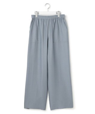 ICB L 【先行予約】ワッシャーツイル ワイドストレートパンツ プルシアンブルー