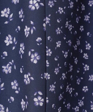 組曲 KIDS 【110-140㎝】フラワーパッチワークワンピース ネイビー系