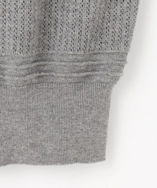 自由区 L ファインコットンウール ニット グレー