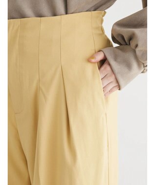 Green Parks ・Ｐｅｔｉｔ　Ｆｌｅｕｒ　ハイウエストワイドパンツ Yellow