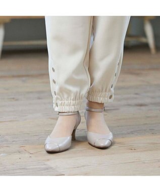 Riz raffinee <Riz raffinee>ポインテッドトゥセパレートパンプス ライトピンクメタリック