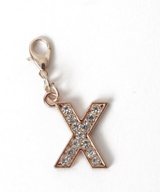 WEGO 【痛バ＆推し活グッズ】ゴールドビジューアルファベットDIYチャーム21ｍｍ