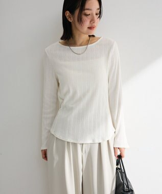 Green Parks チェーンリブカットプルオーバー Off White