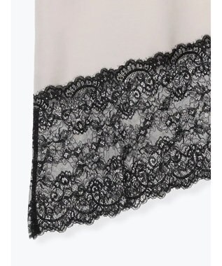 Te chichi イレギュラーヘムレイヤードレースキャミ グレー