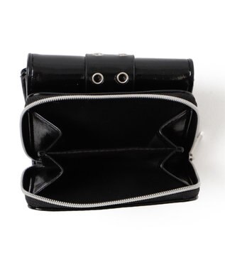 WEGO ハトメベルトフラップウォレット ブラック