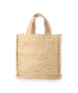 UNBILLION カカトゥ kakatoo / ラフィアスクエアトートバッグ ベージュ