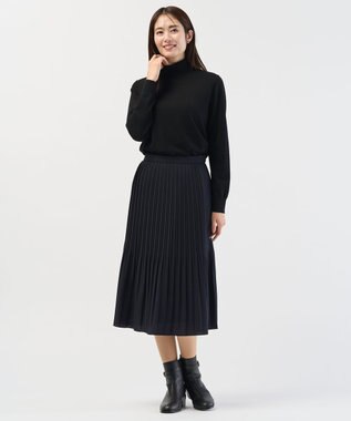 J.PRESS LADIES L 【人気のため新色追加】PRINCE タートルネック ニット ブラック系