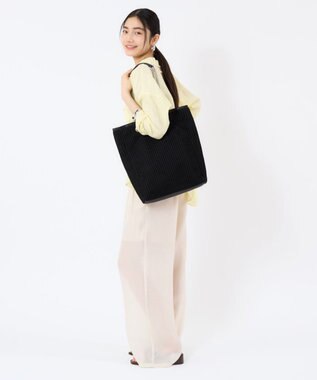 LeSportsac CHAIN CROCHET N/S TOTE/ブラッククロシェ ブラッククロシェ