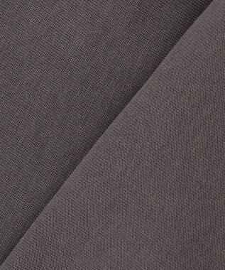 ANY L 【洗濯機可能】ペプラム チュニック丈トップス チャコール