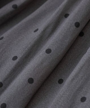 YECCA VECCA ドット柄ギャザーブラウス Camel