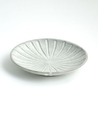 たち吉 【たち吉】粉引彫文中皿〈2枚〉美濃焼 キナリ