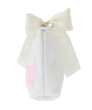 Maison de FLEUR マリエペタルパールポーチ Off White