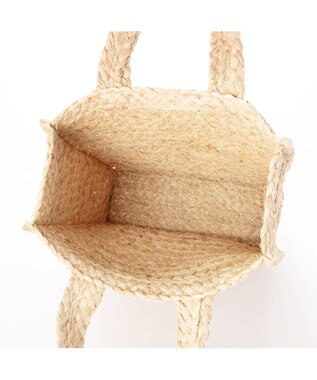 UNBILLION カカトゥ kakatoo / ラフィアスクエアトートバッグ ベージュ