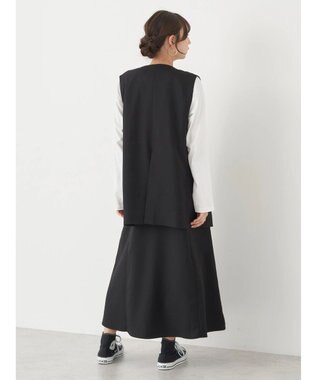 earth music&ecology ノーカラージレ Black