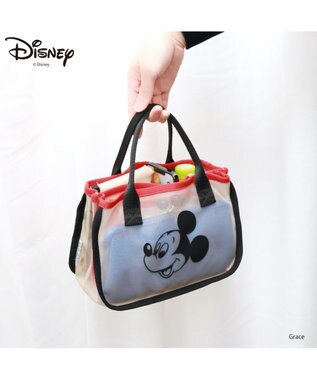 UNBILLION カシュカシュ cachecache / 【Disney】フェイスアートバッグインバッグ レッド