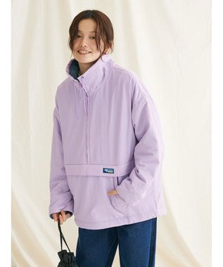 CRAFT STANDARD BOUTIQUE ナイロン×裏フリースアノラックブルゾンＬ／Ｓ Lavender