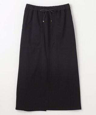 ANY L カットジョーゼットベイカースカート ブラック