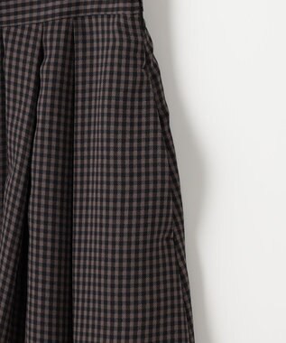 組曲 【洗える・4色展開】ウーステッドライクギャバ スカート グレー系3