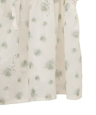 earth music&ecology 花柄ギャザーキャミビスチェ Light Green