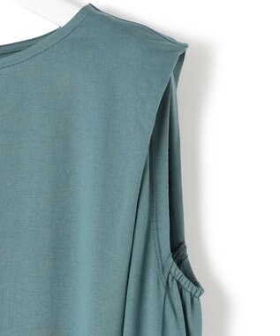 J.PRESS YORK STREET 【WOMEN】タックポイントワンピース ピーコックグリーン系