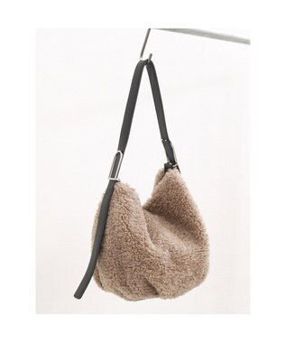 UNBILLION カシュカシュ cachecache / フリーハンドルボアショルダーバッグ ブラウン