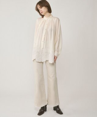 GRACE CONTINENTAL ヘムレースギャザートップ キナリ