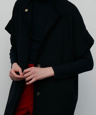 BEIGE， 【S-size】CAMBON / ハーフスリーブアウター Navy