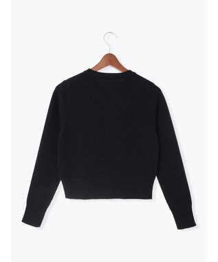 Te chichi ビジューニットコンパクトカーディガン ブラック