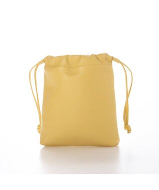 UNBILLION ペルケ perche / 牛革スタッズ・パラコード2wayドロストショルダー イエロー