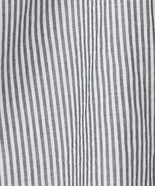 ANY 【手洗い可】コットンリネンブラウス オフ×ブラック