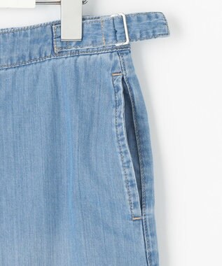 J.PRESS LADIES 【洗える】5ozバージラコンパクト デニム セミワイドパンツ ユーズド系