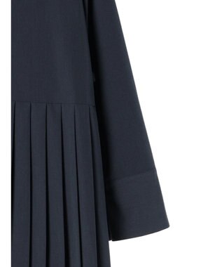 Green Parks armonia．プリーツシャツワンピース Gray