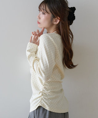 earth music&ecology サイドギャザープルオーバー