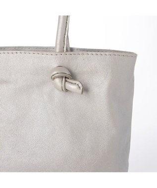 UNBILLION ペルケ perche / ソフトレザー3層2wayトート シルバー