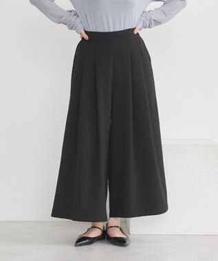 earth music&ecology 選べる丈タックスカーチョ Black