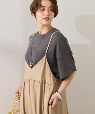 AMERICAN HOLIC 【接触冷感】スムースボクサーＴシャツ Charcoal Gray