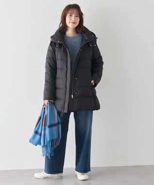 ANY 【洗濯機可/ウエストゴム/ストレッチ】ワイドデニムパンツ インディゴ