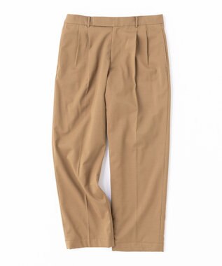 UNFILO MENS ウールライク ワイドパンツ ブラウン